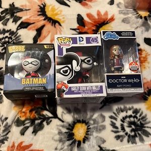 Harley Quinn and doctor who toys